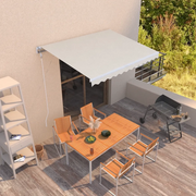 Tenda da Sole Retrattile-Tenda parasole per Patio Automatica 300x250 cm Crema