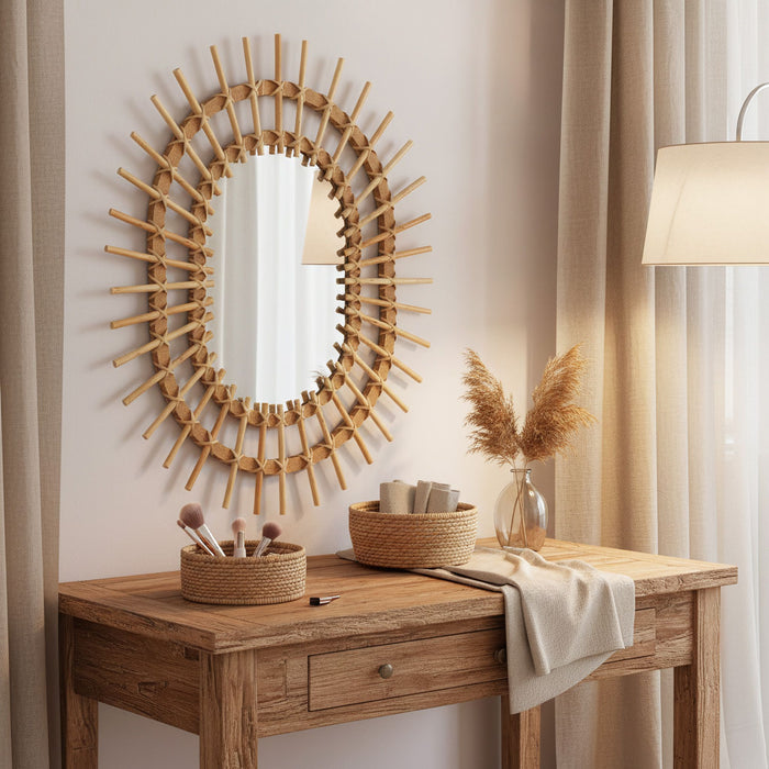 Specchio Da Parete Boho 57cm Qdj5749