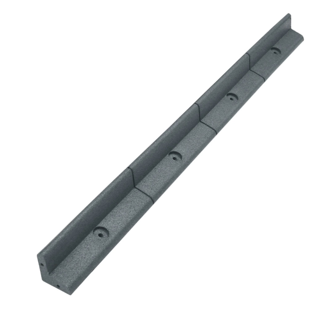 Bordatura per Aiuole Bordo Prato da Giardino Palizzata Flessibile fino a 70° in Gomma Resistente agli UV Pezzi da 1.2m - Grigio - 4 pezzi