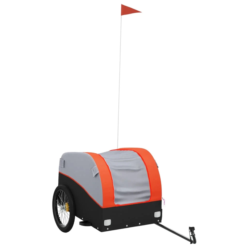Rimorchio per trasporto biciclette capacità 45 kg ferro arancione 02_0044163