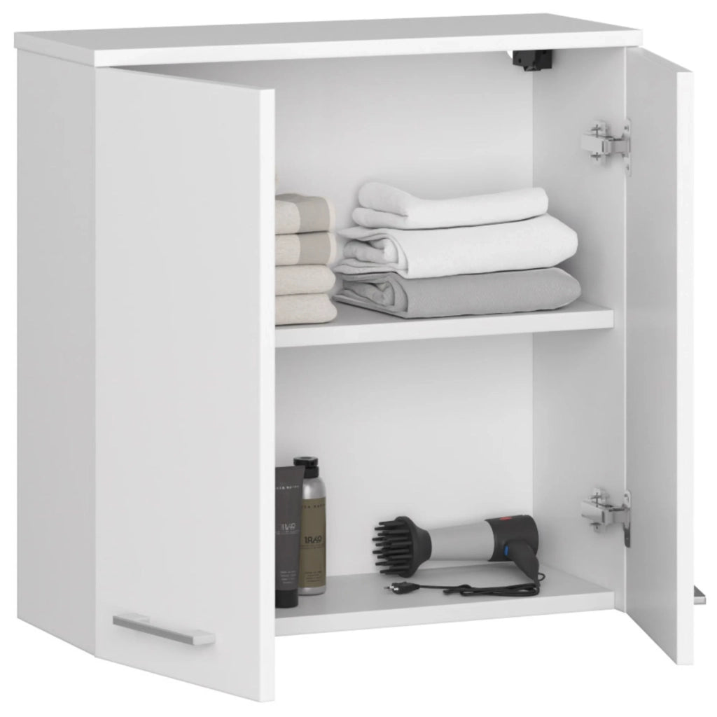 Mobile bagno sospeso AKORD FIN Bianca 60 cm 2 ante 60x22,5x60 cm