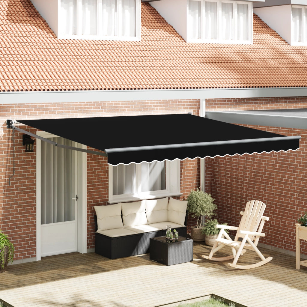 Tenda Retrattile Automatica  Nera 400x300 cm
