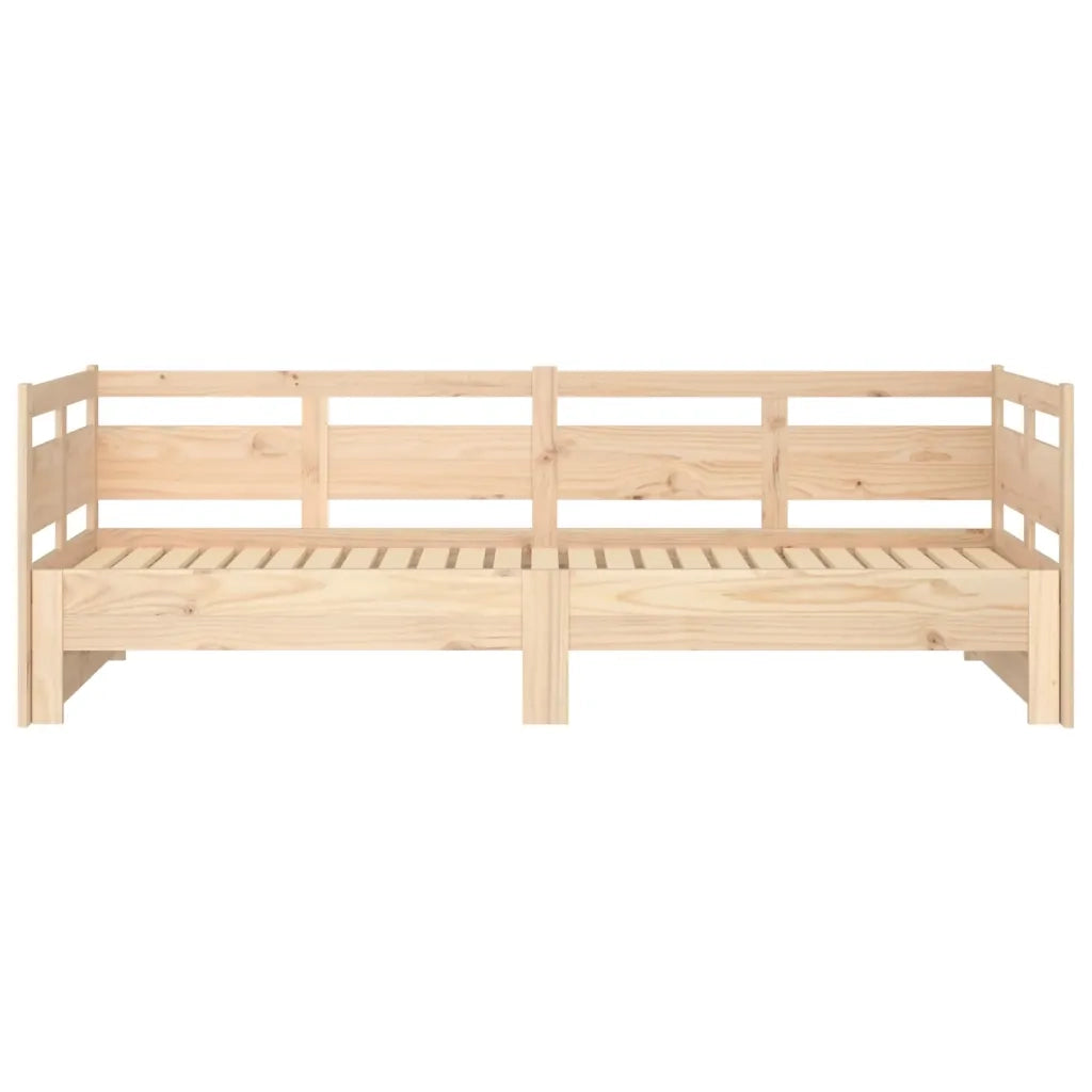 Dormeuse Estraibile in Legno Massello di Pino 2x(90x190) cm
