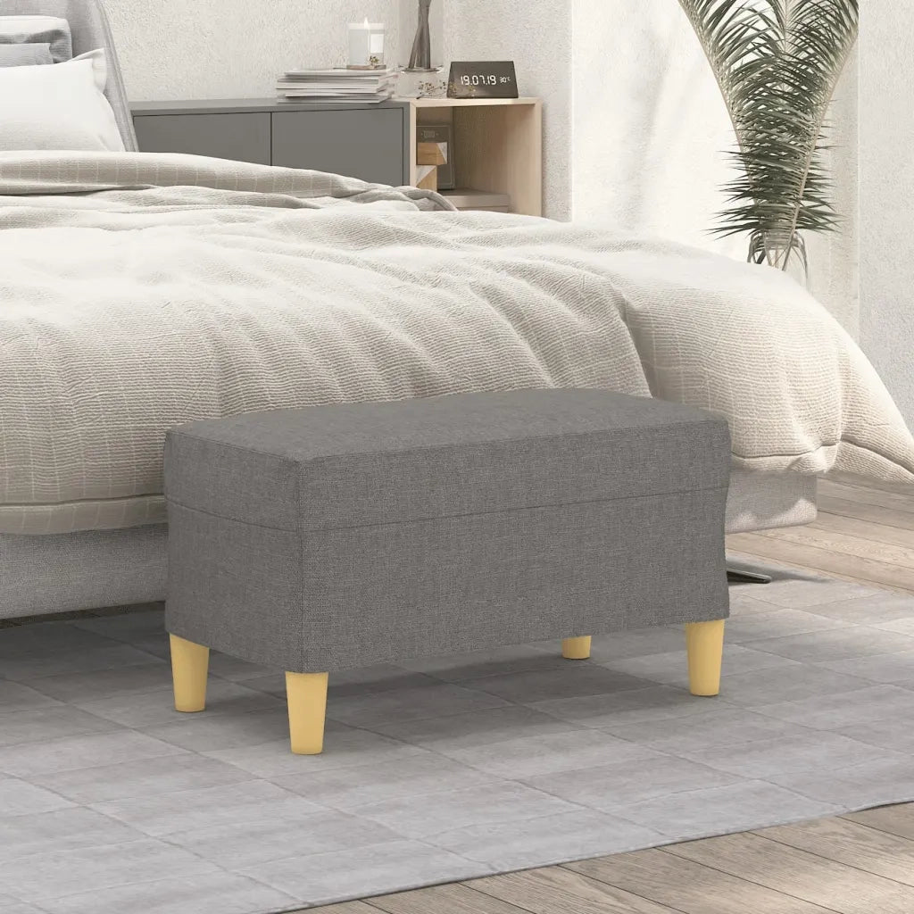 Panca Grigio Scuro 70x35x41 cm in Tessuto CFW4900531