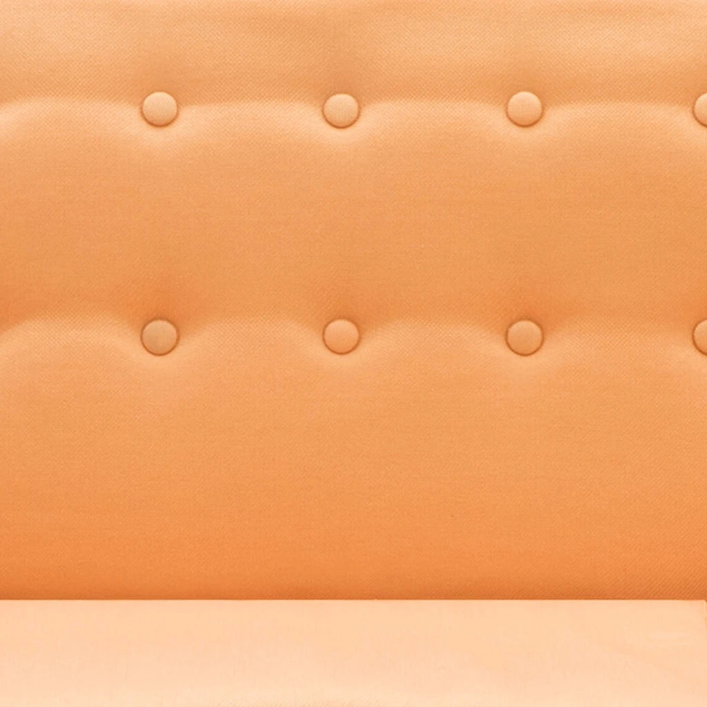 Divano a L Rivestito in Tessuto 171,5x138x81,5 cm Arancione 247022