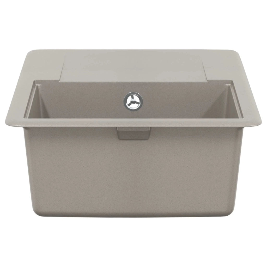 Lavello Grigio 670 x 460 mm 80% Quarzo e 20% Resina