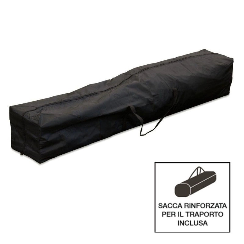 Gazebo Richiudibile Pieghevole 3 X 3 Verde Ricoperto in Pvc Impermeabile