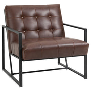 Poltrona Chesterfield Relax ¨C Xylo ¨C tessuto sintetico capitonn¨¦ cioccolato nero