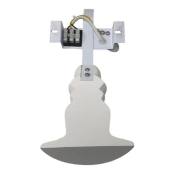 Applique lampada da parete in gesso a forma lume verniciabile attacco E14