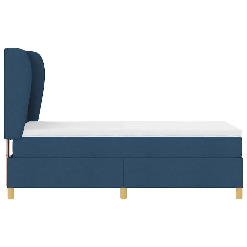 Letto a molle con materasso Blu 200 x 80 cm Tessuto 3340661