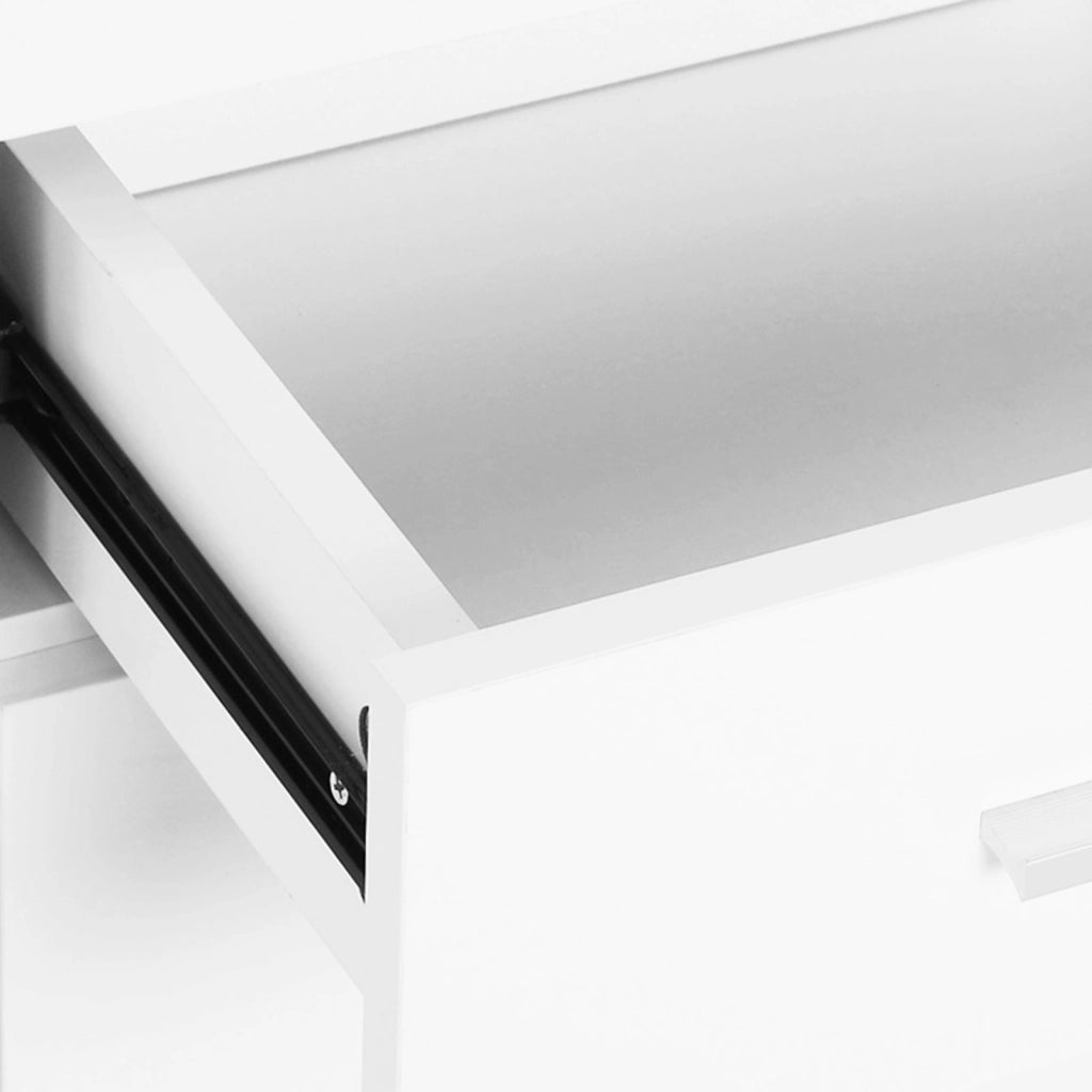 Mobile Cucina con Ante e Cassetti ¨C zephmum ¨C Bianco Lucido 106x35x76