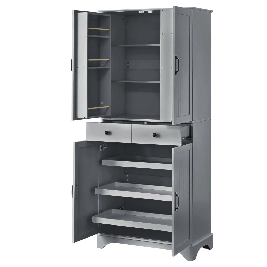 Libreria con Cassetti e Ripiani Regolabili ¨C MINIMAL ¨C Grigio, Soggiorno e Cucina