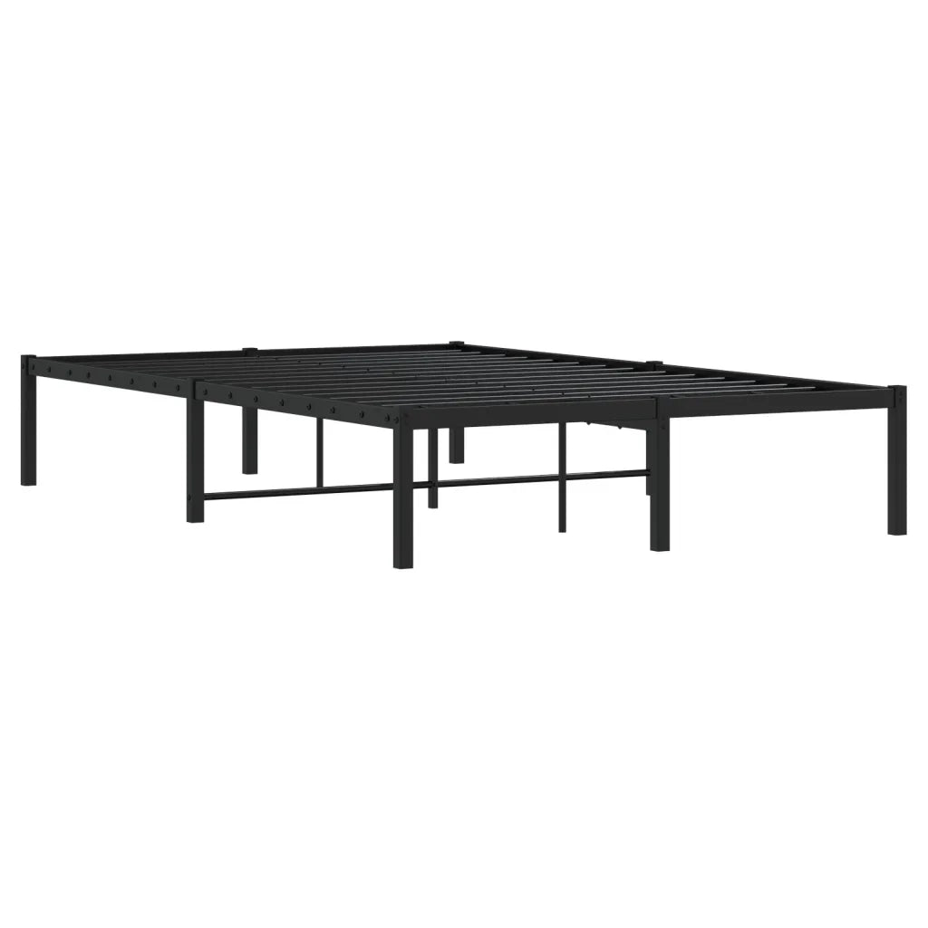 Letto matrimoniale | Letto per adulti | Giroletto in Metallo Nero 120x200 cm