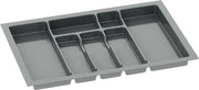 Organizzatore di posate per carico - 70 cm di larghezza - 63 cm di profondità - personalizzabile - 7 cassetti - antracite - sistema di organizzazione di posate
