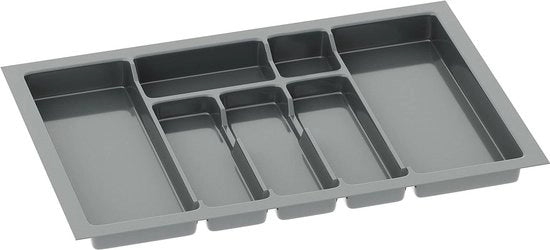 Organizzatore di posate per carico - 70 cm di larghezza - 63 cm di profondità - personalizzabile - 7 cassetti - antracite - sistema di organizzazione di posate