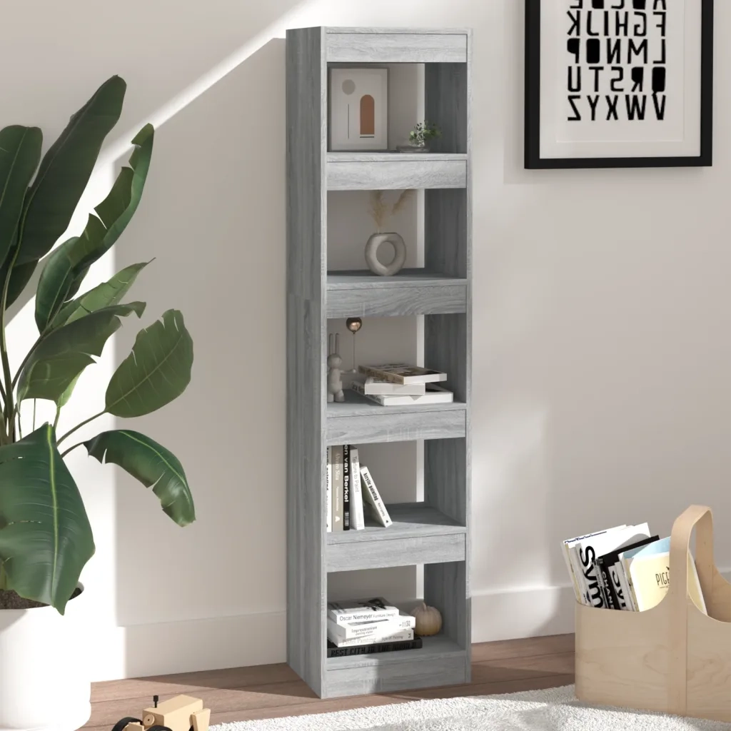 Libreria/Divisorio Grigio Sonoma 40x30x166 cm 813594