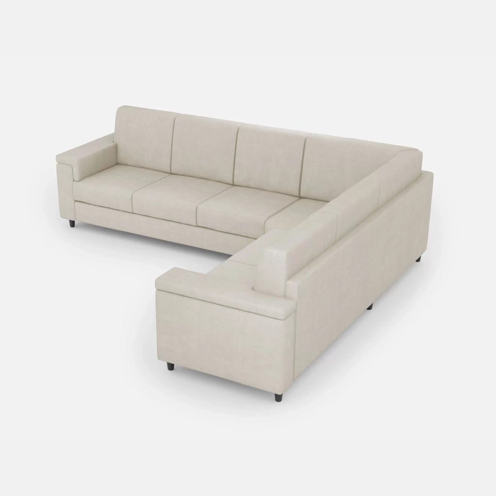 Divano marrak 3 posti (tre sedute da 60cm)+ angolo + divano 2 posti medio (due sedute da 70cm) misure esterne l.286x246 | latte - Mobili 2G