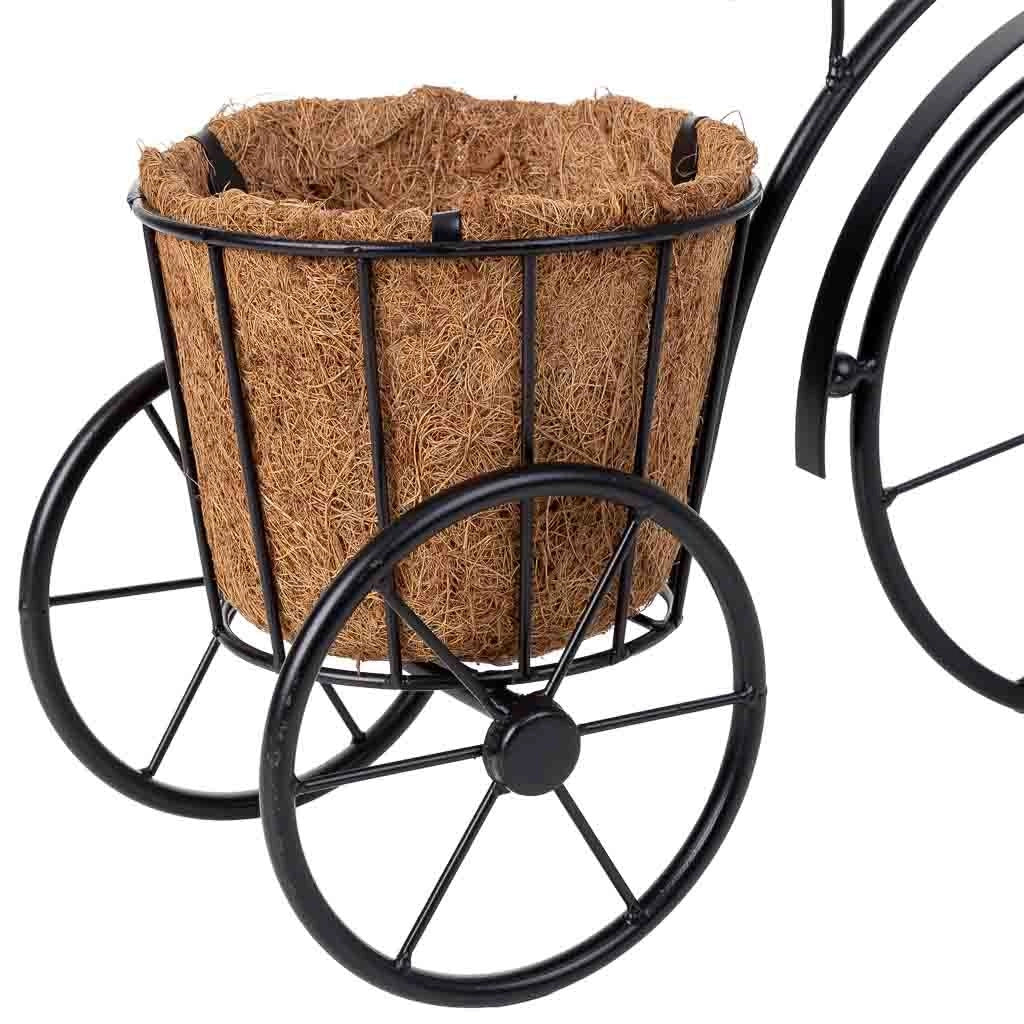 Portavaso per bicicletta nero, 40x15x29h cm
