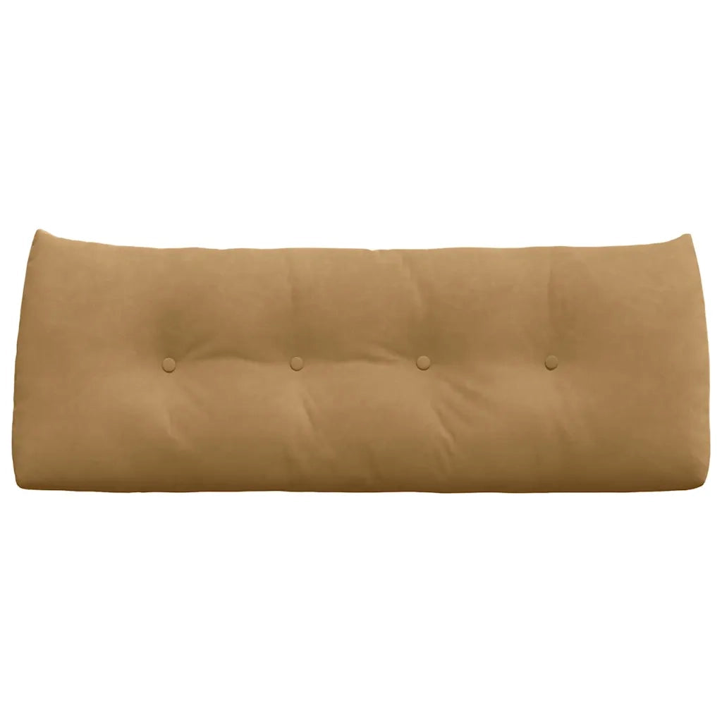 Cuscino per Schiena Marrone 120 x 24 x 50 cm Velluto