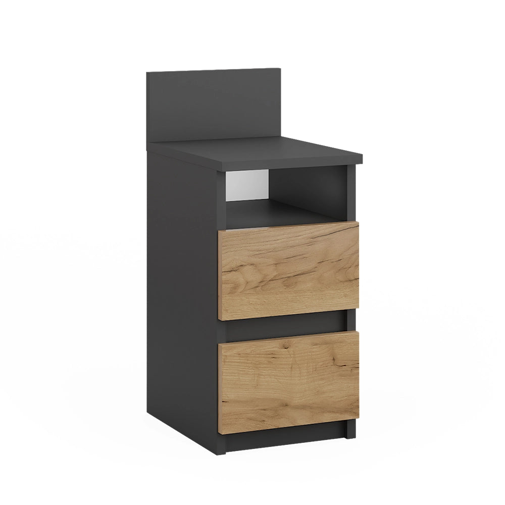 Vicco  Antracite/quercia dorata 25 x 59.1 cm con 2 cassetti