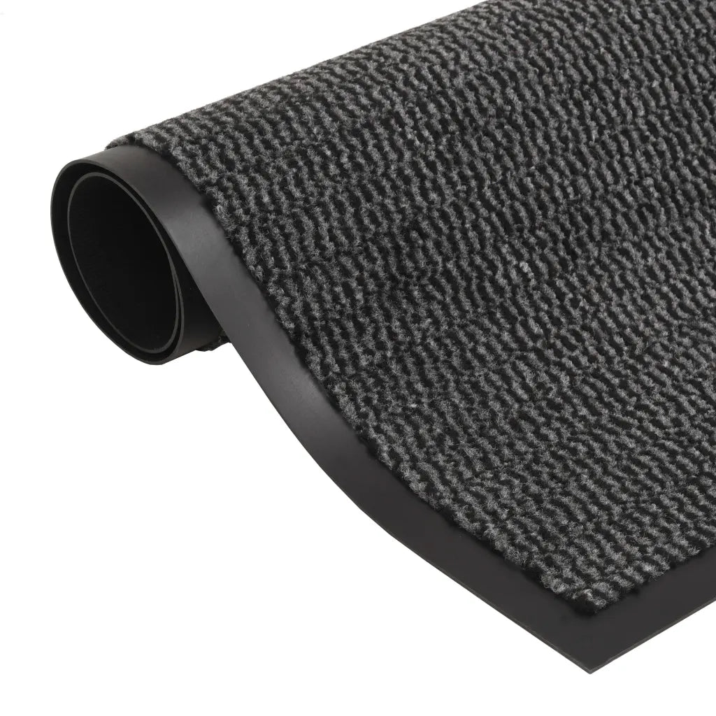 Zerbino | Tappeti Antipolvere 2 pz Trapuntati 120x180cm Antracite