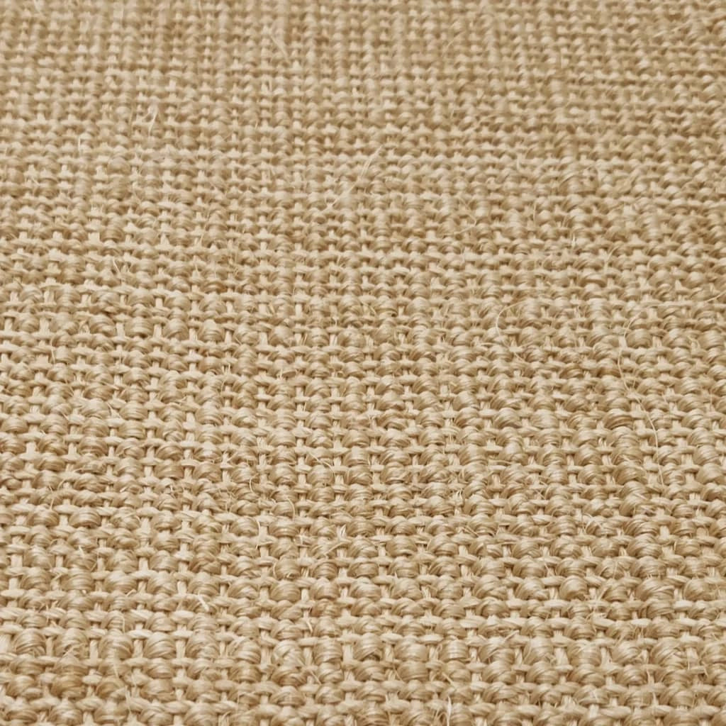 Tappetino tiragraffi in sisal per gatti 100 x 200 cm Marrone chiaro 02_0045537