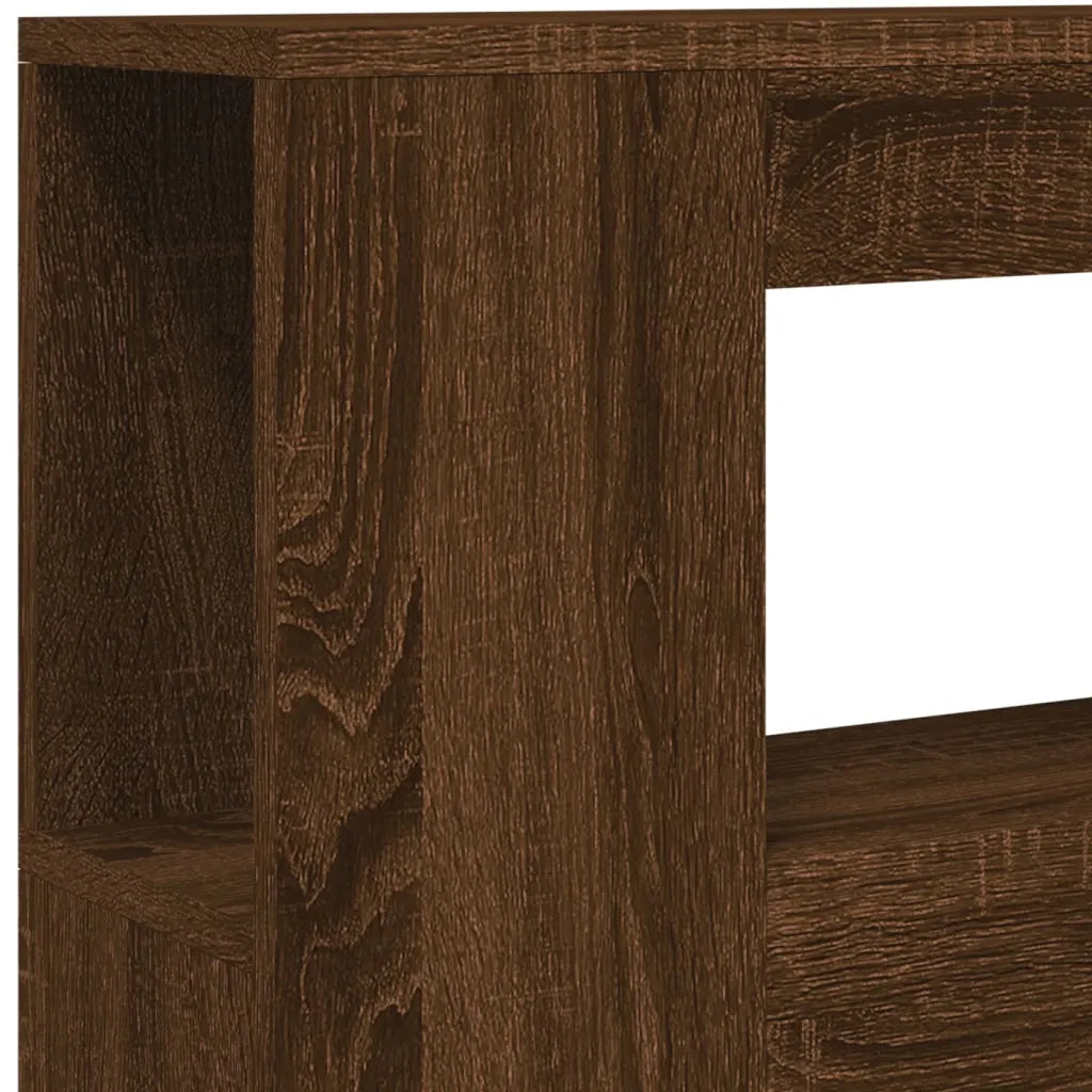 Testiera | Testata LED Rovere Marrone 100x18,5x103,5 cm Legno Multistrato