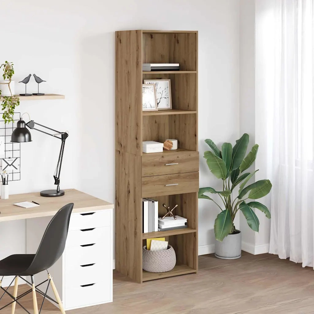 Credenza | Madia | Buffet da pranzo | Armadio da pranzo con cassetto Rovere artigianale 50 x 42,5 x 185 cm