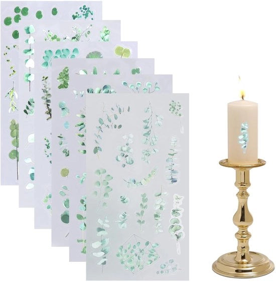 Set di 6 fogli di adesivi - Scrapbooking - Decorativo
