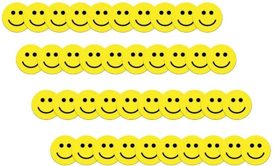 40 magneti sorridenti gialli (diametro 2 cm): 40 faccine felici sorridenti gialle - ideali per una comunicazione creativa a scuola, al lavoro e nella vita quotidiana
