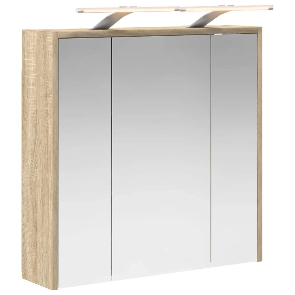 Mobiletto per specchio da bagno Rovere Sonoma