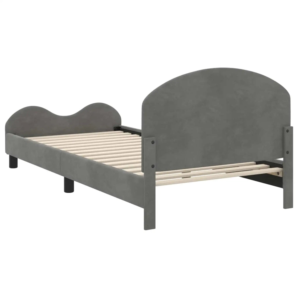 Struttura letto bambini con testata Grigio scuro 90 x 200 cm 42011128