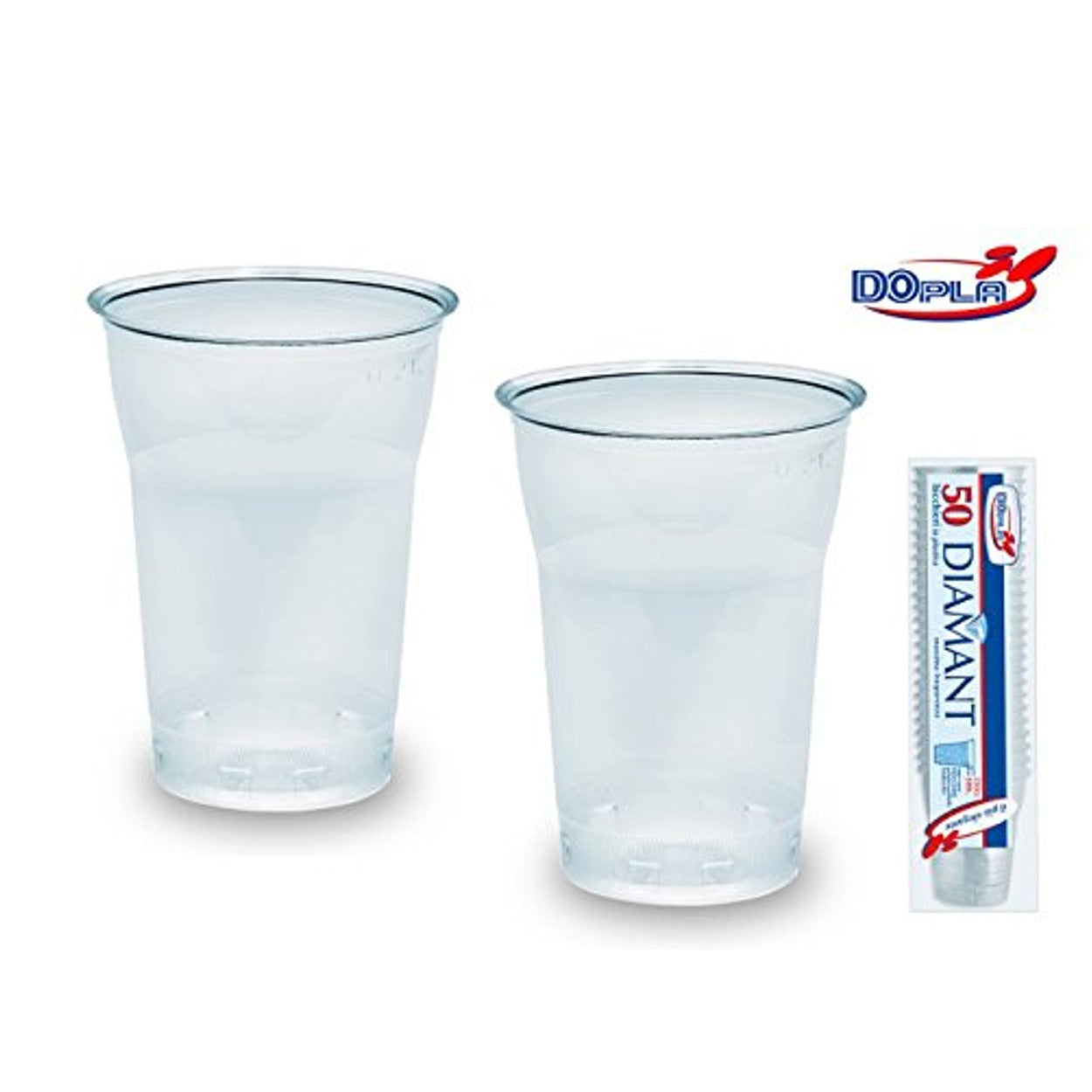 Dopla bicchieri diamant da 300 cc confezione da 50 pezzi