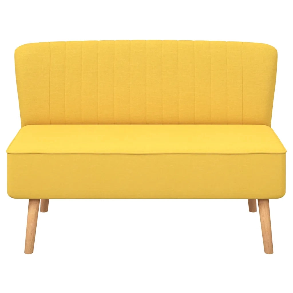 Divano in Stoffa 117x55,5x77 cm Giallo  cod mxl 68587