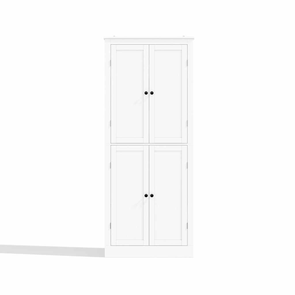 Mobile Multiuso Cucina ¨C MINIMAL ¨C Ripiani, Cassetto, Bianco, 182x75x40
