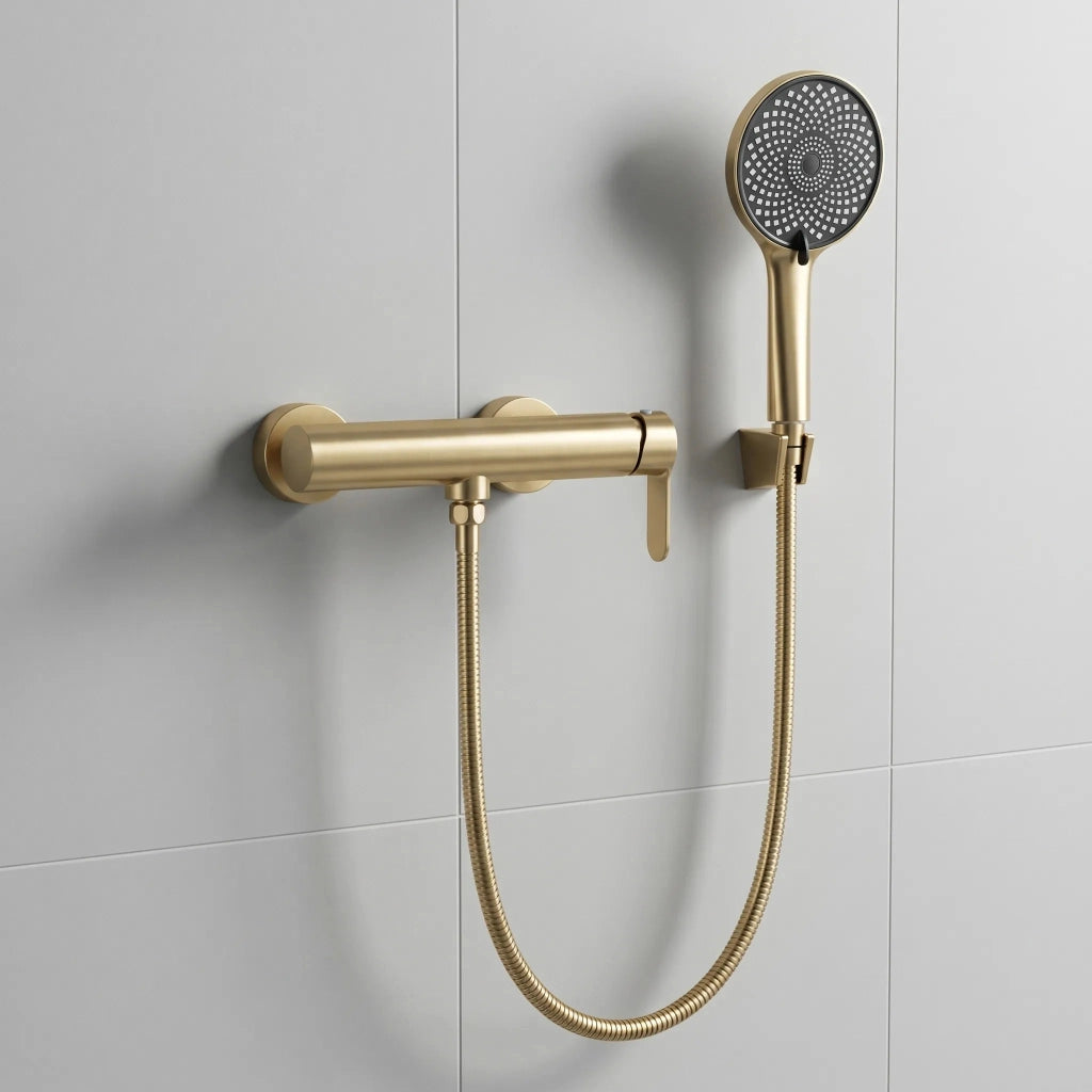 Rubinetto Doccia Rea Arcos Brush Gold