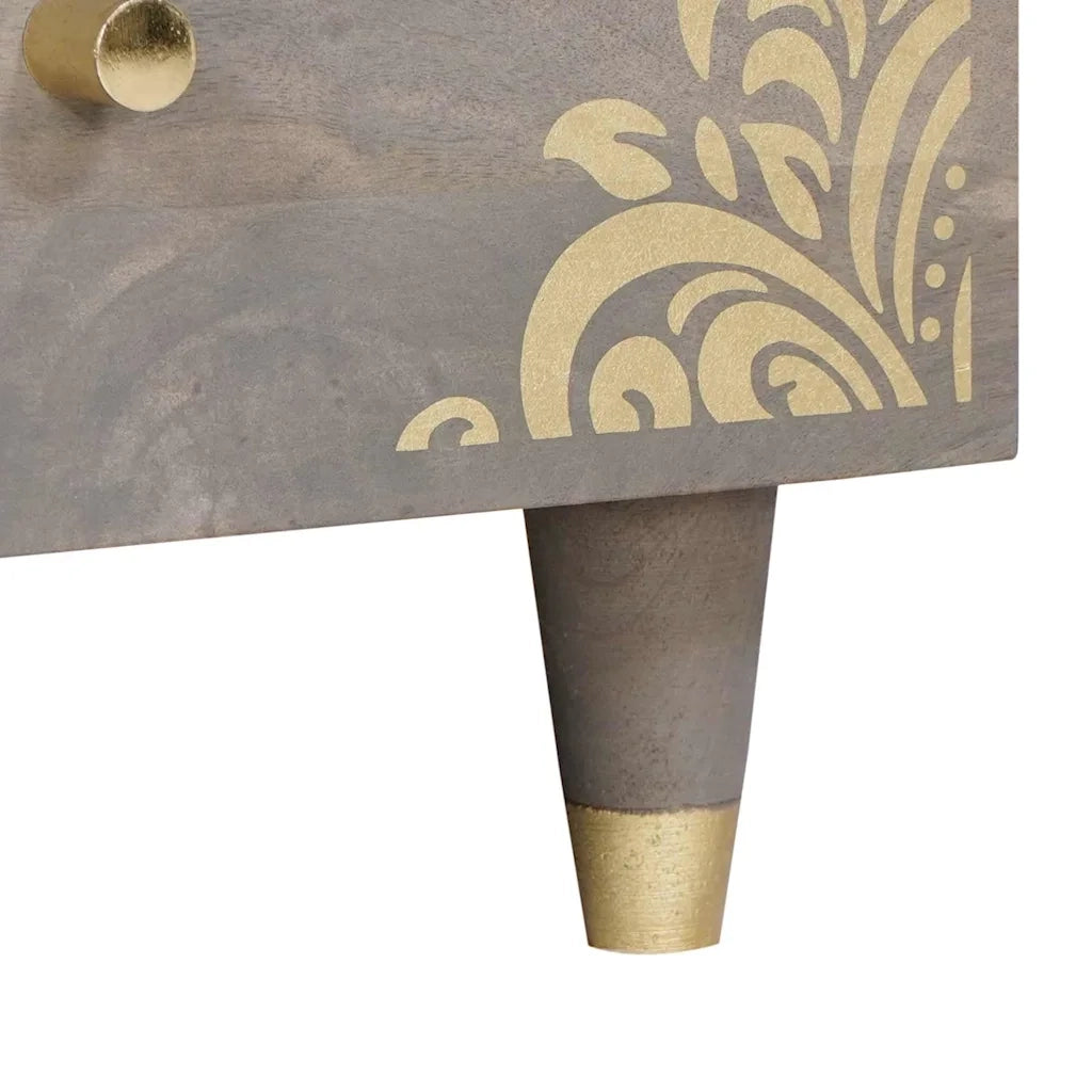 Tavolino da salotto con cassetto Grigio 80 x 54 x 40 cm 4018785