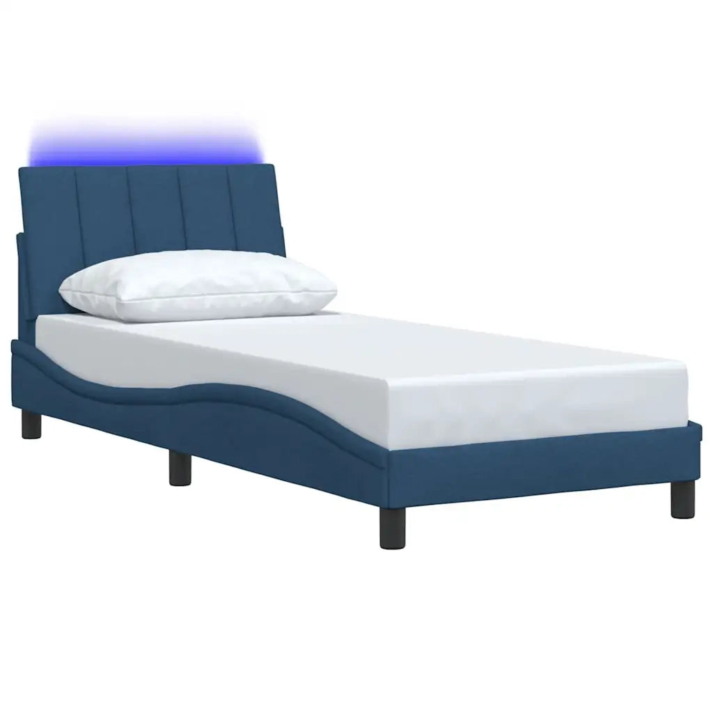 Giroletto senza Materasso Hanko Blu 90x190 cm in Tessuto