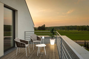 Tavolino Ø50x48h cm Ridley Bianco