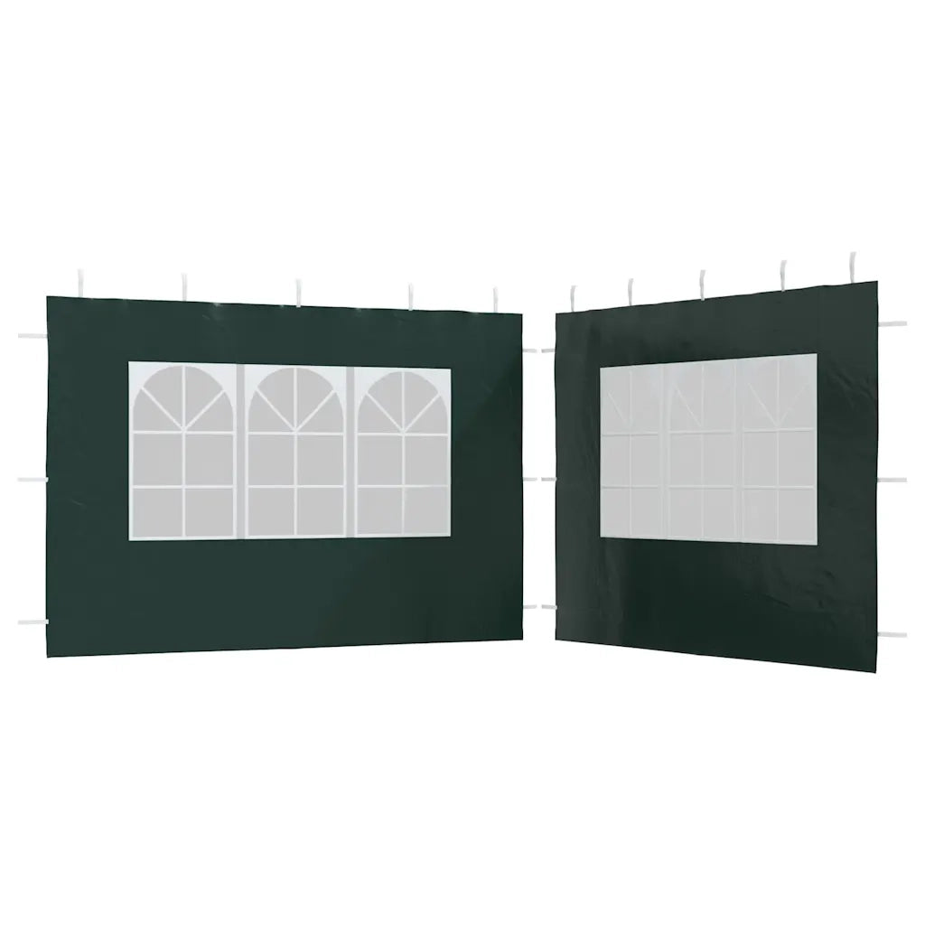 Parete per Tendostruttura in PE 2pz con Finestra Verde 45119