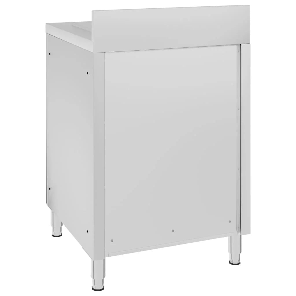 Mobile da cucina professionale 96 cm con scolapiatti acciaio inox 02_0000003
