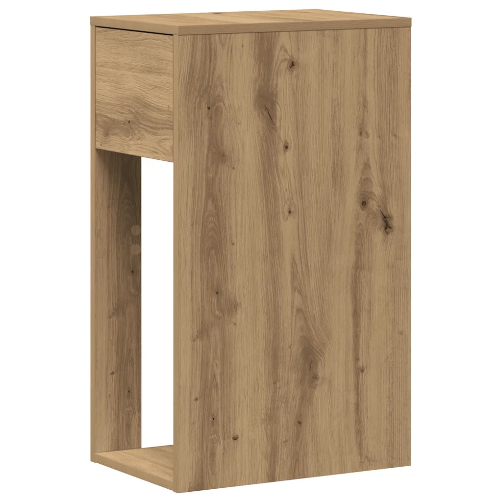 Supporto per Computer a Torre con Cassetto Rovere 30x44x74 cm CFW2439482