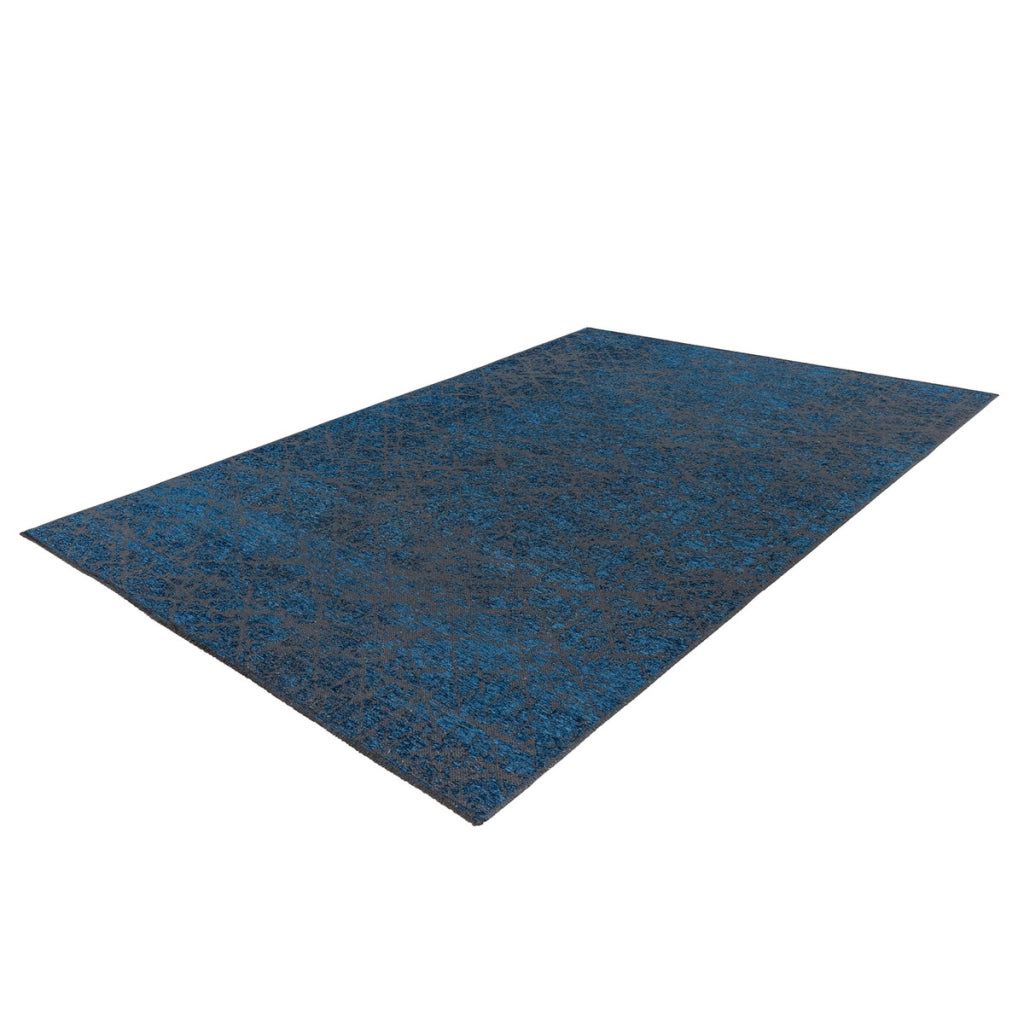 Tappeto moderno Kalevi 200 Blu a tessitura piatta