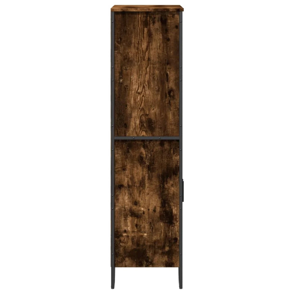 Buffet credenza cassettiera mobiletto mobile contenitore organizer cucina soggiorno salotto alto 79,5 x 35,5 x 137,5 cm legno ingegnerizzato marrone 02_0033560