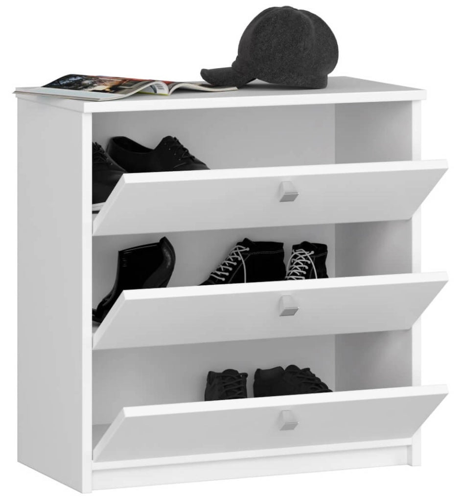 Scarpiera AKORD MINI Bianco 60 cm 3 ante 60x31x62 cm