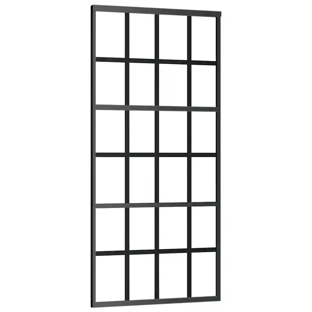 Porta Scorrevole in Vetro ESG e Alluminio 90x205 cm Neracod mxl 103267
