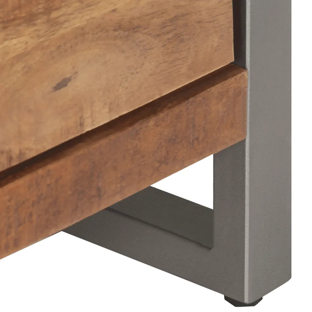Mobile Porta TV 120x30x40 cm in Legno di Mango Grezzo 323486