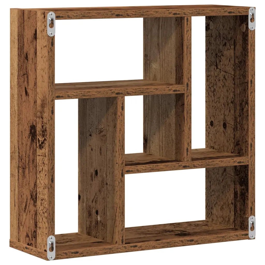 Scaffale a Parete Legno Vecchio 45x16x45 cm in Truciolato 856071