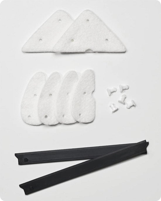 Verstelbare magnetische raamreiniger accessori - 10 set di sostituzioni a forma di triangolo e strisce di gomma per pulizia finestre 4-30 mm