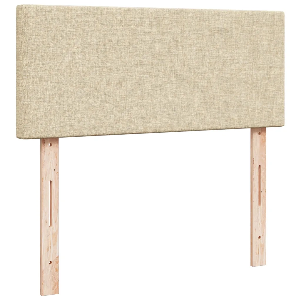 Giroletto a Molle con Materasso Crema 120x190 cm in Tessuto 3285825